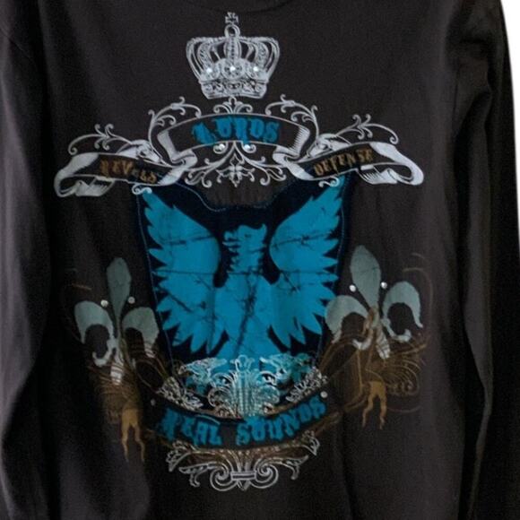 Cremieux Long Sleeve T-Shirt Womens L Long Sleeve Crewneck Graphic Pullover Tee - Picture 5 of 7